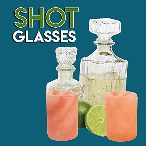 Pink Salt Shot Glasses 1.3 lbs | HIMALAYAN CHEF